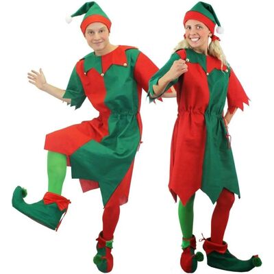 I Love Fancy Dress - Elf Tunic Costume - Vert - Rouge - Costume - Publicité I Love Fancy Dress - Elf Tunic Costume - Vert - Rouge - Costume - Publicité