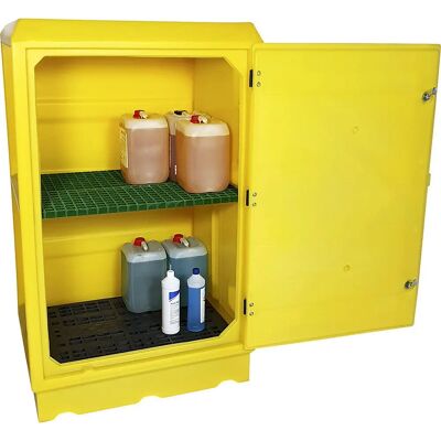Armario Kaiserkraft Amarillo PE - 100L Seguro Químico - Con Cerradura Armario Kaiserkraft Amarillo PE - 100L Seguro Químico - Con Cerradura