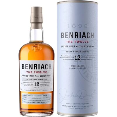 Benriach THE TWELVE Whisky Single Malt Trois Fûts Vieillis 0,7l 46% - Publicité Benriach THE TWELVE Whisky Single Malt Trois Fûts Vieillis 0,7l 46% - Publicité