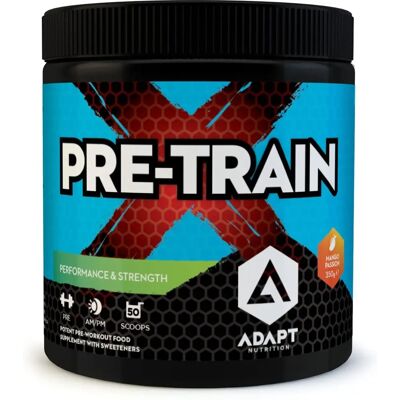 Adapt Nutrition PreTRAINx Mango Passion - Pre-workout supplement Adapt Nutrition PreTRAINx Mango Passion - Pre-workout supplement