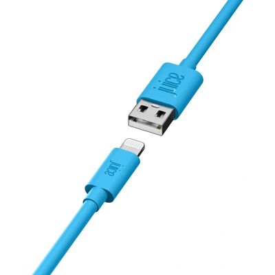 Juice Lightning USB Cable - 3M Blue Apple Certified Charger Juice Lightning USB Cable - 3M Blue Apple Certified Charger