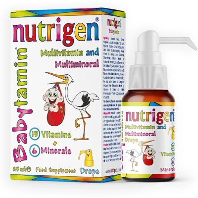 Nutrigen Babytamin Gotas para bebés - Multivitaminas y Minerales Nutrigen Babytamin Gotas para bebés - Multivitaminas y Minerales