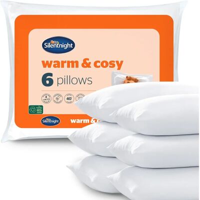 Silentnight Warm & Cosy Pillow - 6 Pack - Pillow Silentnight Warm & Cosy Pillow - 6 Pack - Pillow