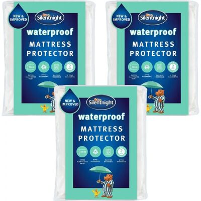 Silentnight - Waterproof - 3 Pack - Mattress Protector Silentnight - Waterproof - 3 Pack - Mattress Protector
