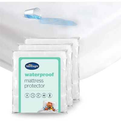 Silentnight - Waterproof Mattress Protector - Double Silentnight - Waterproof Mattress Protector - Double