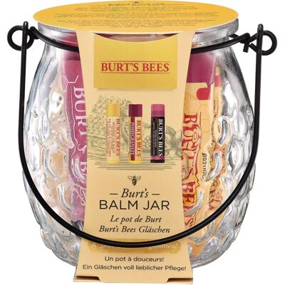 Burt's Bees Lip Balm Set - Natural, Nourishing, Reusable Jar Burt's Bees Lip Balm Set - Natural, Nourishing, Reusable Jar