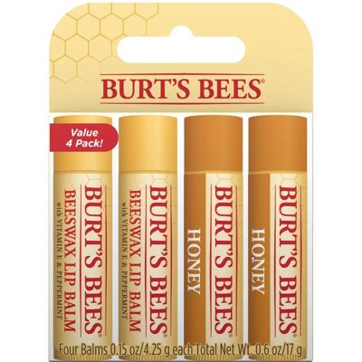 Burt's Bees Lip Balm (4.25 g) - Stick (4 Pack) Burt's Bees Lip Balm (4.25 g) - Stick (4 Pack)