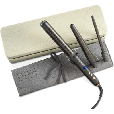 Diva Pro Styling Precious Metals Gold Dust Multi Wand - Arricciacapelli Diva Pro Styling Precious Metals Gold Dust Multi Wand - Arricciacapelli