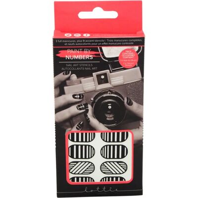 Lottie London Black Paint By Numbers Nail Art Stencils - Womens - One Size Lottie London Black Paint By Numbers Nail Art Stencils - Womens - One Size
