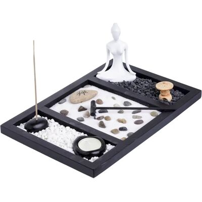 London Boutique Zen Garden Budda świecznik i zestaw kadzideł - Medytacja London Boutique Zen Garden Budda świecznik i zestaw kadzideł - Medytacja