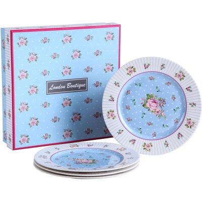 London Boutique Rosenblau 8" China Dessert Plate - Dessert Plate London Boutique Rosenblau 8" China Dessert Plate - Dessert Plate
