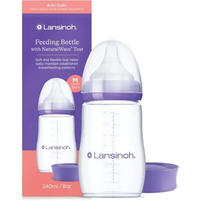 Lansinoh NaturalWave Babyflasche - 240 ml Lansinoh NaturalWave Babyflasche - 240 ml
