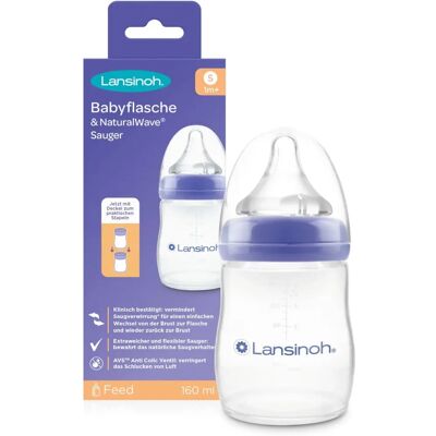 Lansinoh Babyfles 160ml NaturalWave - Babyfles Lansinoh Babyfles 160ml NaturalWave - Babyfles