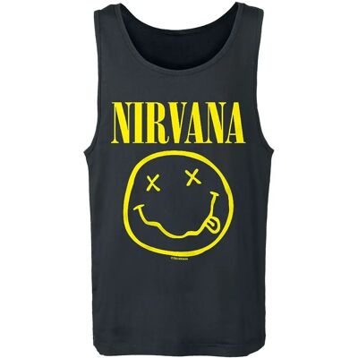 Nirvana T-paita Smiley Musta M - T-paita Nirvana T-paita Smiley Musta M - T-paita