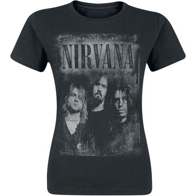 Nirvana Faded Faces Black T-Shirt - Rock Nirvana Faded Faces Black T-Shirt - Rock