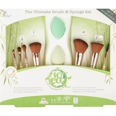So Eco Ultimate Makeup Brush Set - 9 Brushes, Vegan, Cruelty-Free So Eco Ultimate Makeup Brush Set - 9 Brushes, Vegan, Cruelty-Free