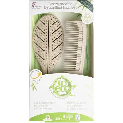 So Eco Biodegradable Hair Set - Detangling Brush & Comb So Eco Biodegradable Hair Set - Detangling Brush & Comb