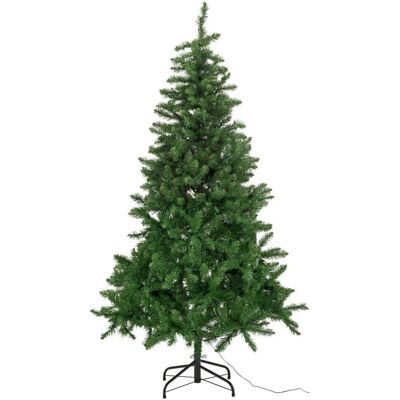 Habitat - 6ft Pre-Lit Spruce - Green - Christmas Tree Habitat - 6ft Pre-Lit Spruce - Green - Christmas Tree