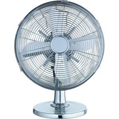 Challenge - Challenge 12 Inch Oscillating Desk Fan - Chrome Challenge - Challenge 12 Inch Oscillating Desk Fan - Chrome