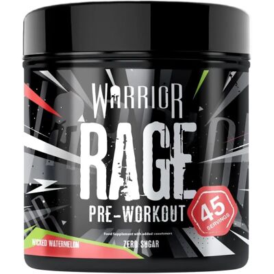 Warrior Supplements Warrior RAGE Pre Workout - 392g Wicked Watermelon - Pre Workout Supplements Warrior Supplements Warrior RAGE Pre Workout - 392g Wicked Watermelon - Pre Workout Supplements