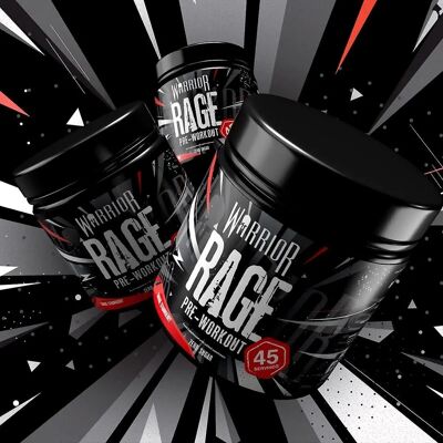 Warrior Supplements Warrior RAGE Pre-Workout - 392g Savage Erdbeere - Fitness Ergänzung Warrior Supplements Warrior RAGE Pre-Workout - 392g Savage Erdbeere - Fitness Ergänzung