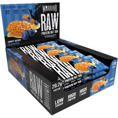 Warrior RAW Protein Flapjack Honig Berry - 12 Riegel Warrior RAW Protein Flapjack Honig Berry - 12 Riegel