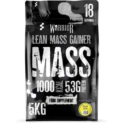 Warrior Supplements Warrior Mass - Banana - 5kg Mass Gain Supplement Warrior Supplements Warrior Mass - Banana - 5kg Mass Gain Supplement
