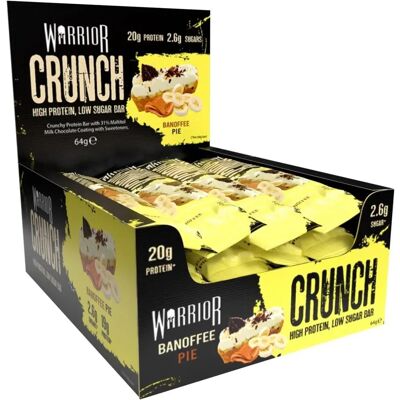Warrior Brand Model - Banoffee Pie High Protein Low Sugar Bars - Protein Bar Warrior Brand Model - Banoffee Pie High Protein Low Sugar Bars - Protein Bar