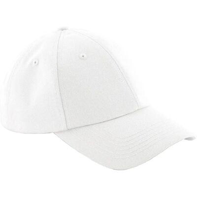Beechfield Hvid bomuld baseballkasket - Unisex - Mellemprofil - Casual hodebeklædning Beechfield Hvid bomuld baseballkasket - Unisex - Mellemprofil - Casual hodebeklædning