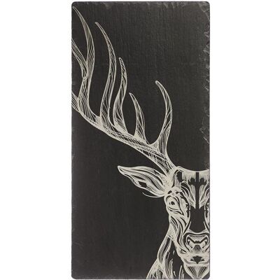 Just Slate Company Stag Slate Table Runner - UK, Handcrafted, 50x25cm Just Slate Company Stag Slate Table Runner - UK, Handcrafted, 50x25cm