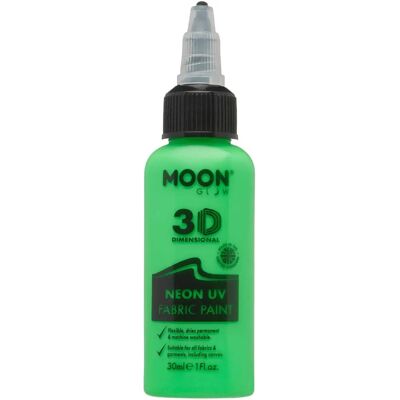 Smiffys Lueur de la lune - Peinture pour tissu UV néon intense - Vert Smiffys Lueur de la lune - Peinture pour tissu UV néon intense - Vert