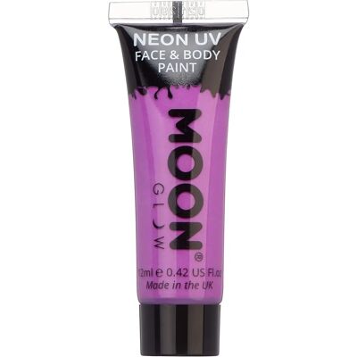 Tinta facial UV neon Moon Glow - Roxo - Maquiagem facial Tinta facial UV neon Moon Glow - Roxo - Maquiagem facial