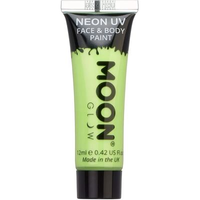 Peinture visage néon pastel Moon Glow - Vert pastel - Peinture visage & corps - 12ml - Publicité Peinture visage néon pastel Moon Glow - Vert pastel - Peinture visage & corps - 12ml - Publicité