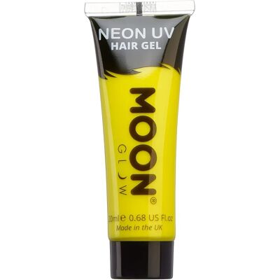 Gel Capillaire UV Néon Intense Moon Glow - Jaune - Gel pour cheveux - Publicité Gel Capillaire UV Néon Intense Moon Glow - Jaune - Gel pour cheveux - Publicité