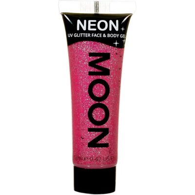 Moon Glow Gel Pailleté UV Rose Rubis - Visage & Corps - Publicité Moon Glow Gel Pailleté UV Rose Rubis - Visage & Corps - Publicité
