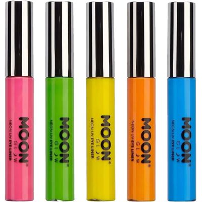 Moon Glow Crayon Œil UV Néon - Ensemble de 5 - Publicité Moon Glow Crayon Œil UV Néon - Ensemble de 5 - Publicité