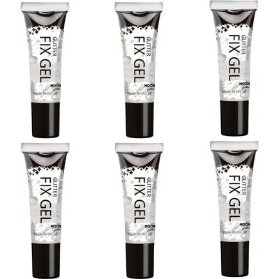 Moon Glitter Fix Gel - 10ml x 6 - Primer pour visage & corps - Publicité Moon Glitter Fix Gel - 10ml x 6 - Primer pour visage & corps - Publicité