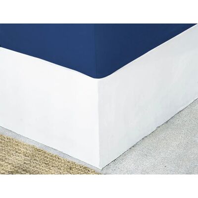Febronie - HORTENSE Lin Fité Liner - Indigo - 160x200x30 - Fitted Sheet - Publicité Febronie - HORTENSE Lin Fité Liner - Indigo - 160x200x30 - Fitted Sheet - Publicité