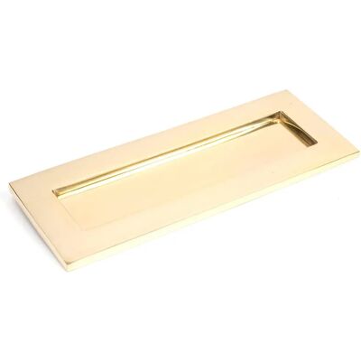 From the Anvil 33060 Brass Letterbox Small - Pipe heat-shrink, cast iron, polished brass From the Anvil 33060 Brass Letterbox Small - Pipe heat-shrink, cast iron, polished brass