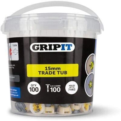 TIMco 152-25100 Yellow Plasterboard Fixings - Fixings TIMco 152-25100 Yellow Plasterboard Fixings - Fixings