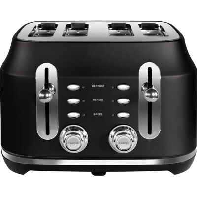 Rangemaster RMCL4S201BK - Black - 4-Slice Toaster Rangemaster RMCL4S201BK - Black - 4-Slice Toaster