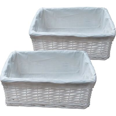 Arpan - Wicker - White - Large - Storage Basket Arpan - Wicker - White - Large - Storage Basket