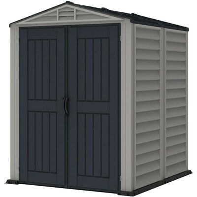 Casetta da giardino DURAMAX YardMate PLUS 5'x5' - PVC, Grigio Scuro/Chiaro Casetta da giardino DURAMAX YardMate PLUS 5'x5' - PVC, Grigio Scuro/Chiaro