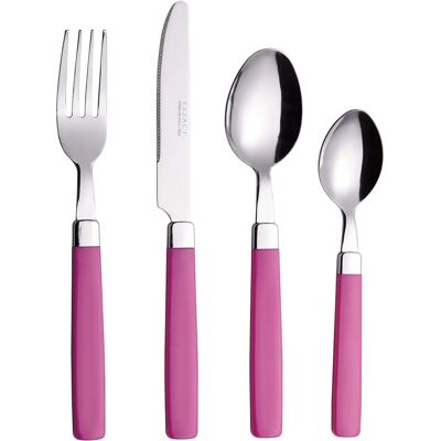 EXZACT - 16pc Stainless Steel - Coloured Handles - Cutlery Set EXZACT - 16pc Stainless Steel - Coloured Handles - Cutlery Set