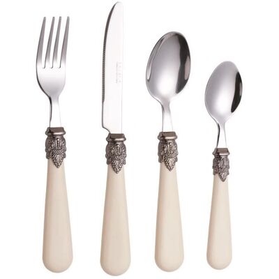 Exzact - 16pcs Antique Cream - Cutlery Set Exzact - 16pcs Antique Cream - Cutlery Set