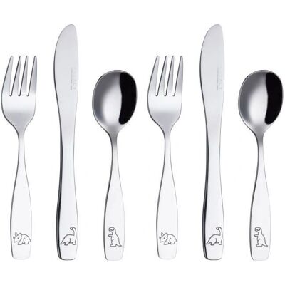 Exzact Children's Cutlery Stainless Steel 6pcs Set - Children’s Cutlery Exzact Children's Cutlery Stainless Steel 6pcs Set - Children’s Cutlery