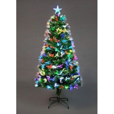 SHATCHI - Flowers Fibre Optic Christmas Tree - 3Ft - LED - Decorative Tree SHATCHI - Flowers Fibre Optic Christmas Tree - 3Ft - LED - Decorative Tree