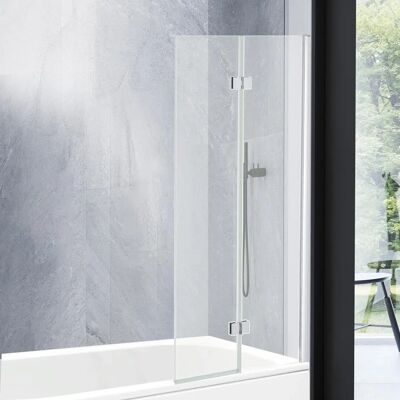 Veebath - Over Bath Door Bifold - 1400x750mm - 6mm - Shower Screen Veebath - Over Bath Door Bifold - 1400x750mm - 6mm - Shower Screen