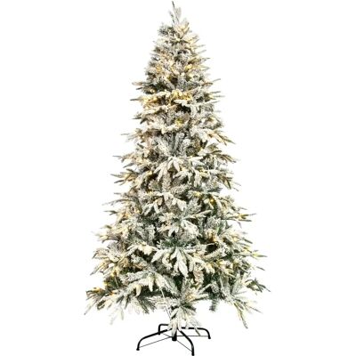 Christmas Tree World Snow Flocked Alpine - 4ft, 243 tips, 130 LEDs Christmas Tree World Snow Flocked Alpine - 4ft, 243 tips, 130 LEDs