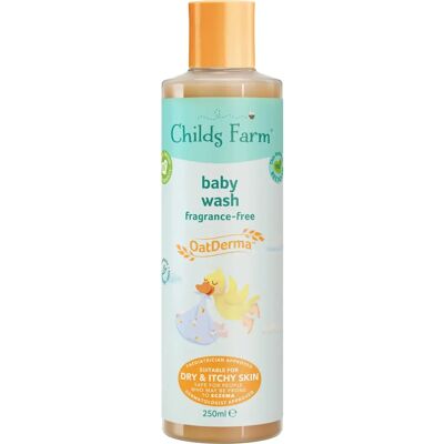Childs Farm OatDerma Baby Wash - Fragrance-Free Nourishing Cleanser for Children 250 ml Childs Farm OatDerma Baby Wash - Fragrance-Free Nourishing Cleanser for Children 250 ml